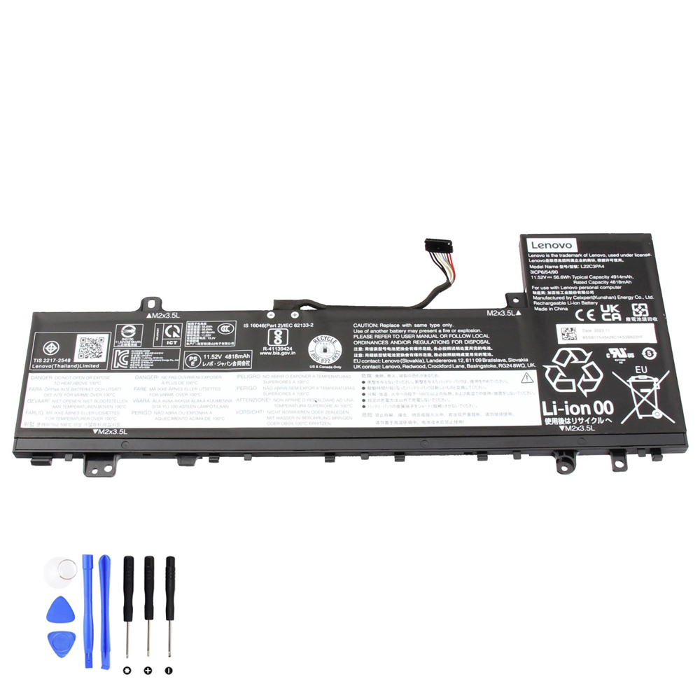 56.6Wh Lenovo L22C3PA4 Akku