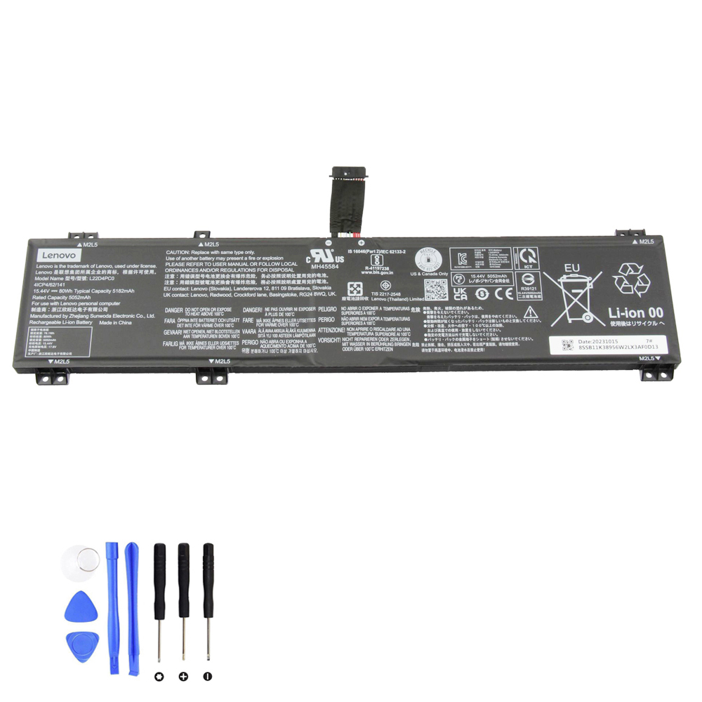 80Wh Lenovo L22D4PC0 Akku