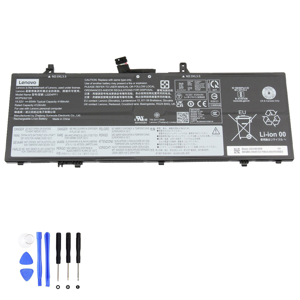 65Wh Lenovo L22D4PF1 Akku