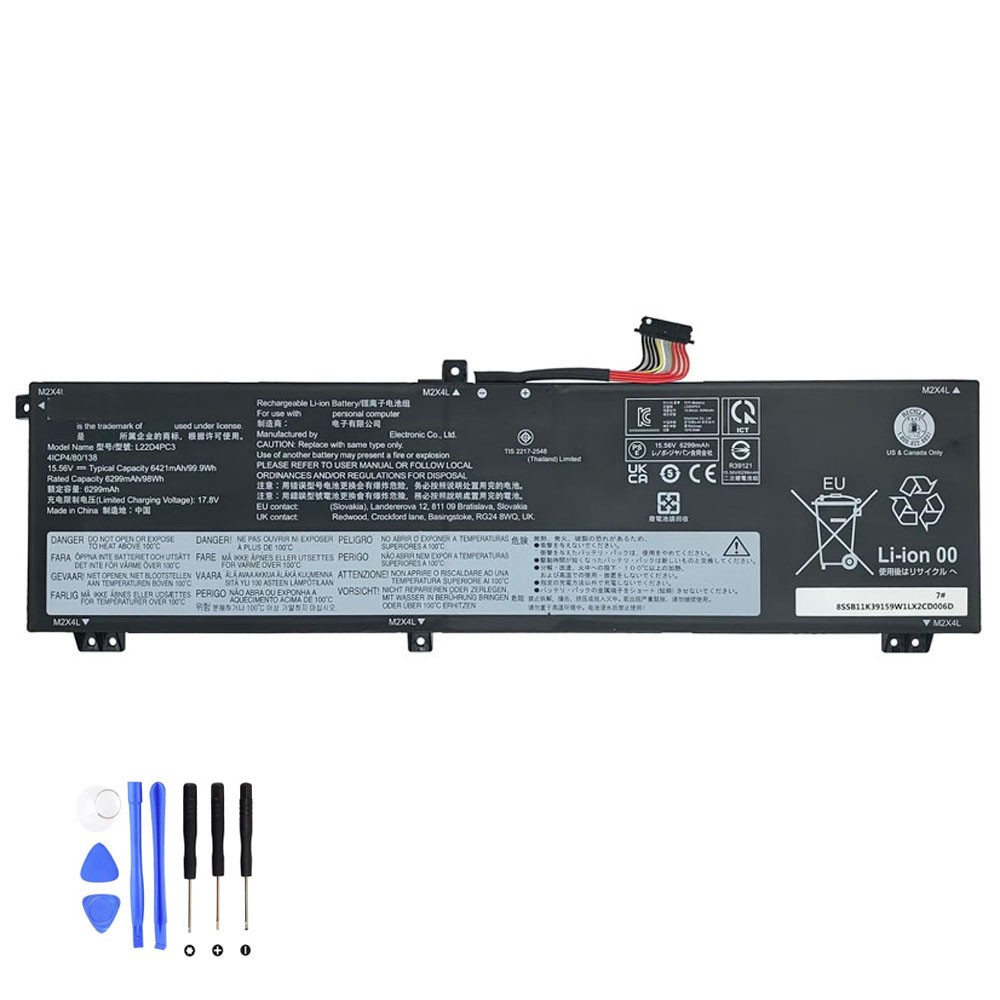 99.9Wh Lenovo L22L4PC3 Akku