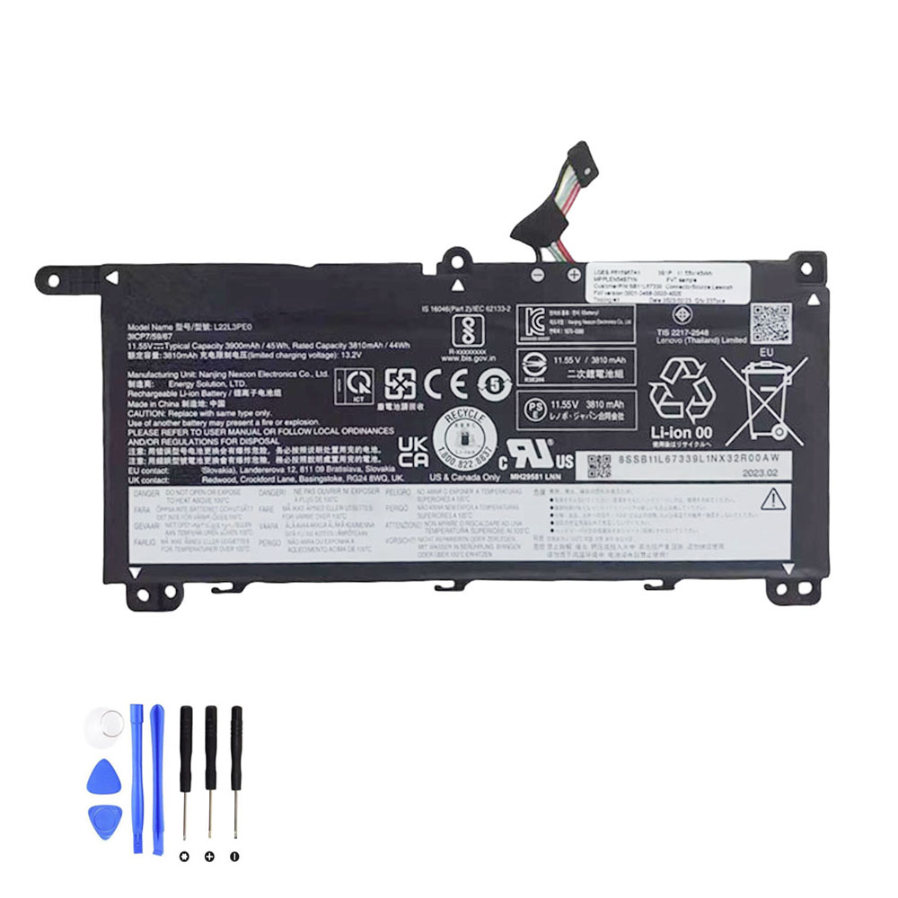 44Wh Lenovo L22M3PE0 Akku
