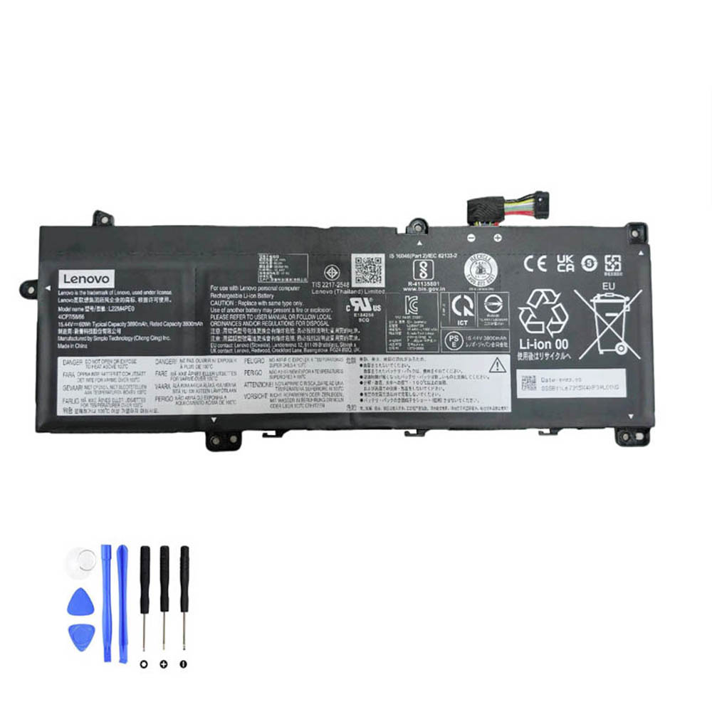 60Wh Lenovo L22M4PE0 Akku