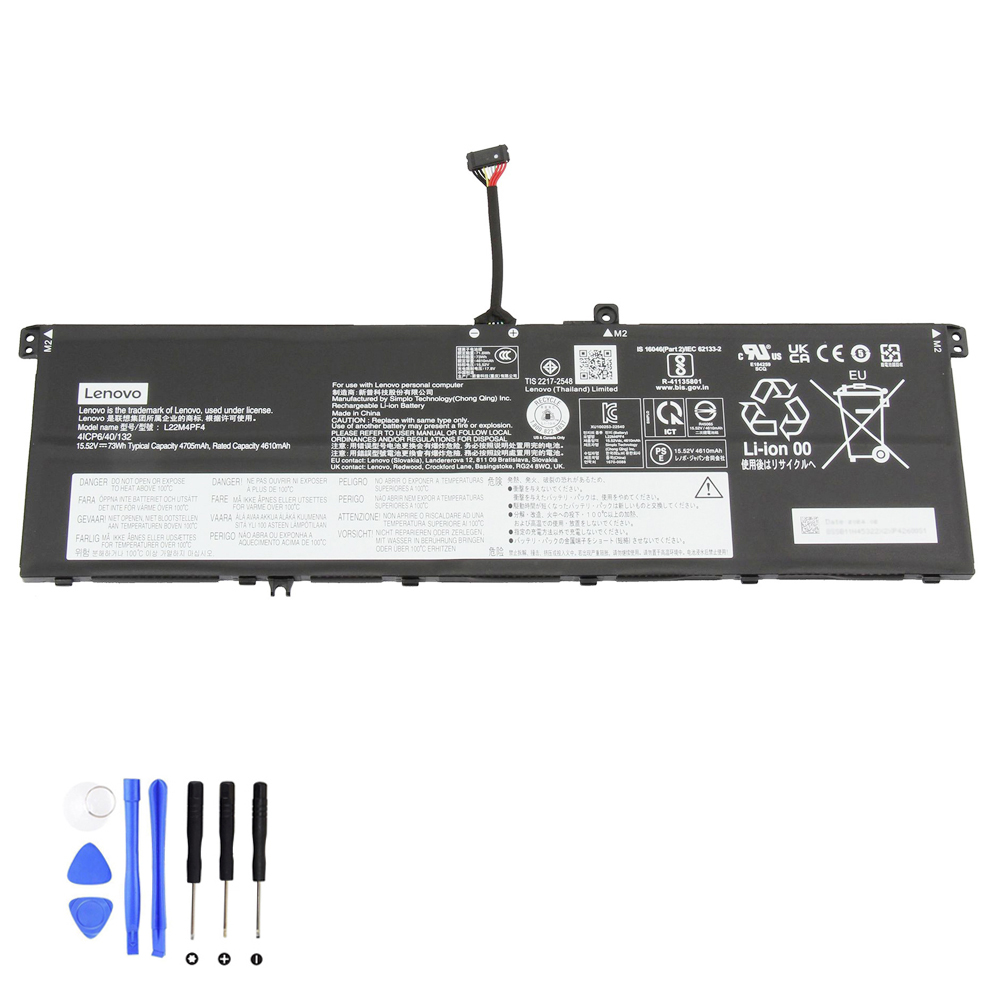 73Wh Lenovo L22M4PF4 Akku Lange Schlange