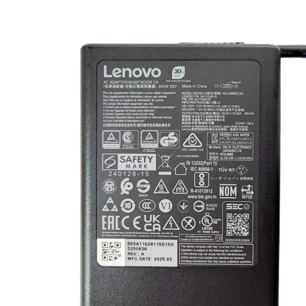 20V 12.25A 245W Lenovo Slim Tip Netzteil Ladegerät – Bild 3