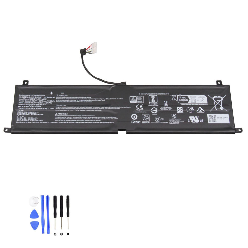 99.99Wh MSI BTY-M6M2 Akku