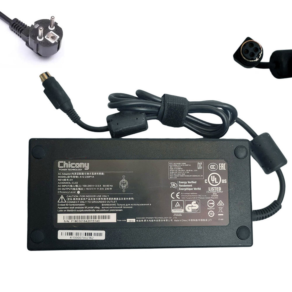 19.5V 11.8A 230W MSI Round 4-pole Netzteil Ladegerät
