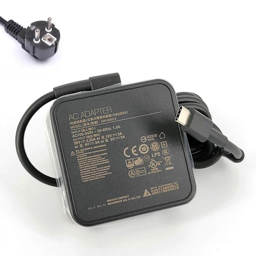 20V 3.25A 65W MSI USB-C Netzteil Ladegerät