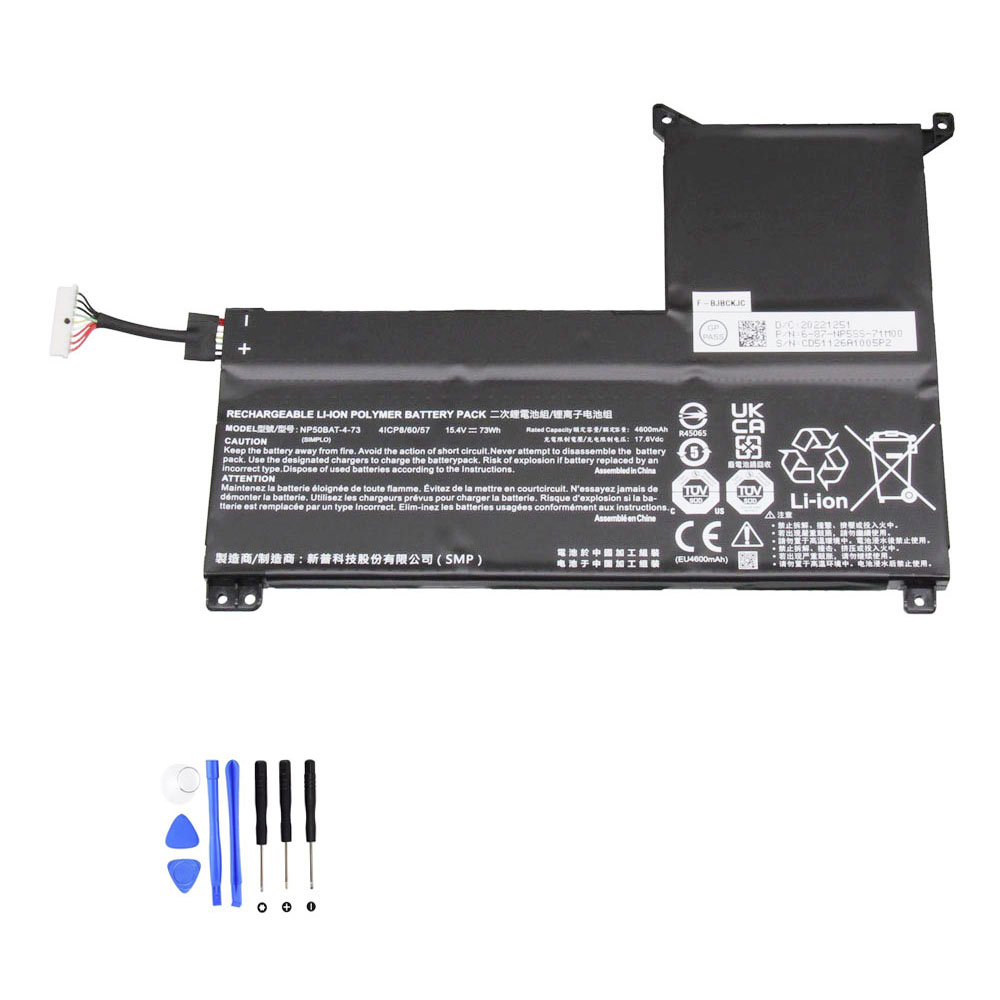 73Wh Medion NP50BAT-4-73 Akku