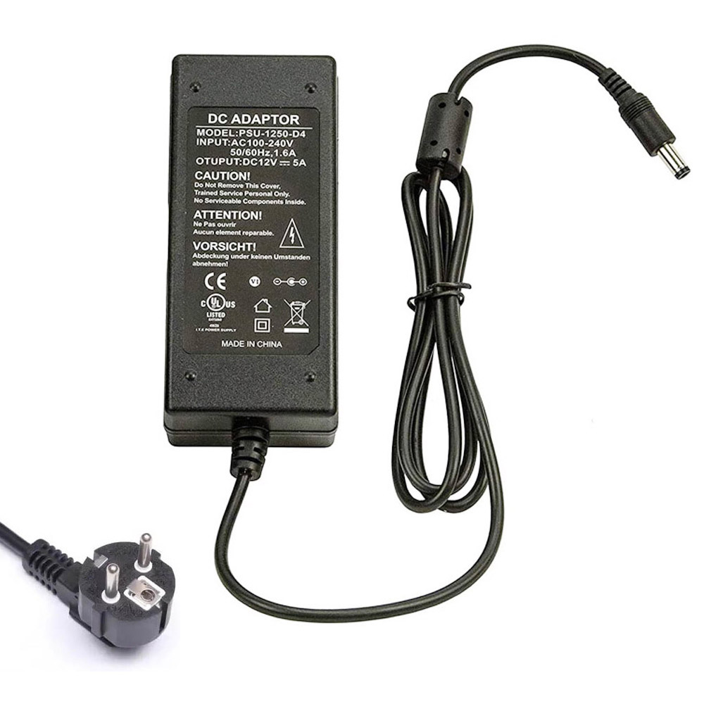 12V 5A 60W Delta 5.5mm 2.5mm Netzteil Ladegerät
