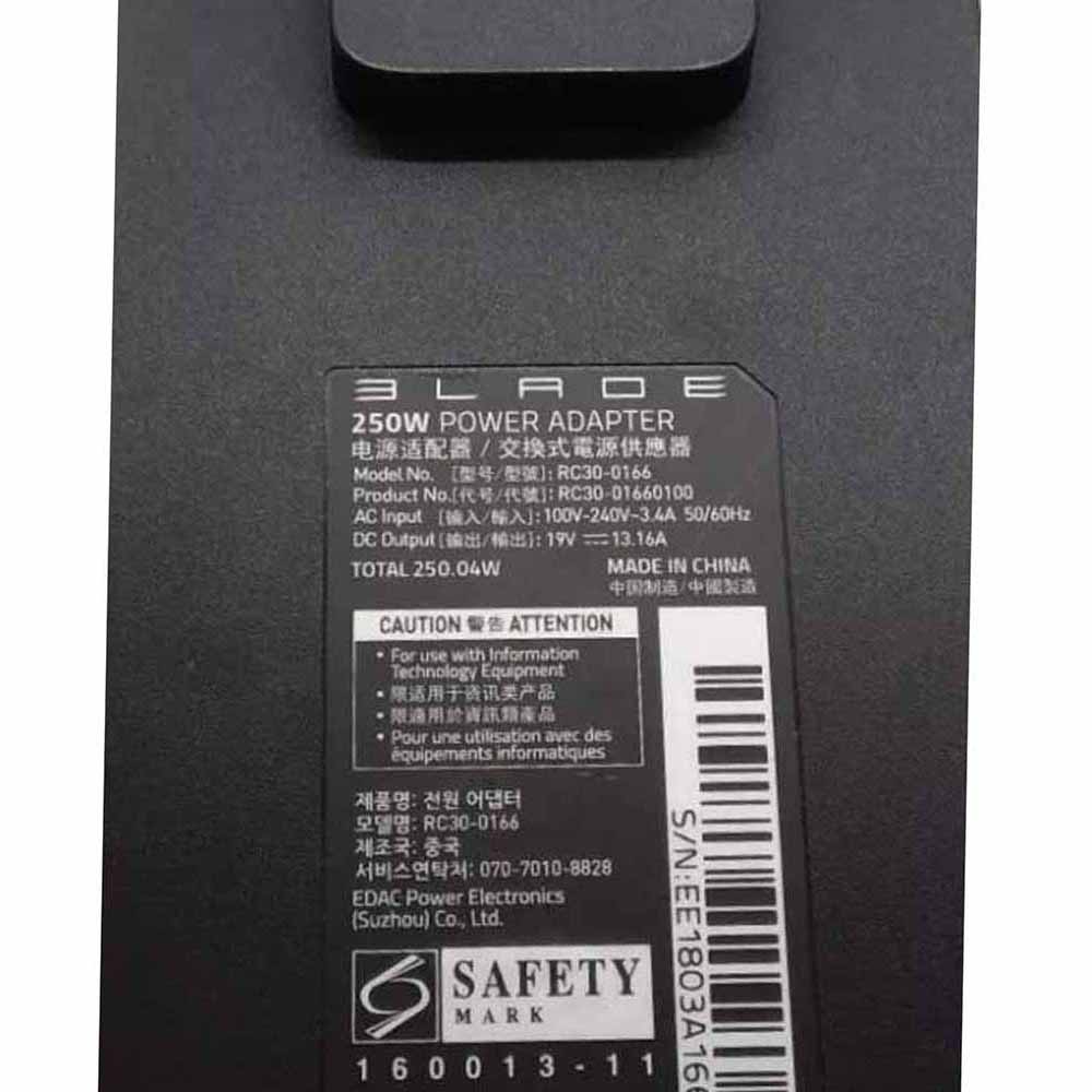 19V 13.16A 250W Razer RC30-0166 Netzteil Ladegerät – Bild 3