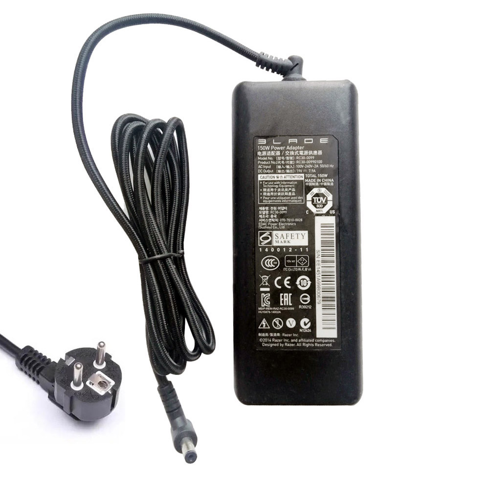 19V 7.9A 150W Razer 5.5mm 2.5mm Netzteil Ladegerät
