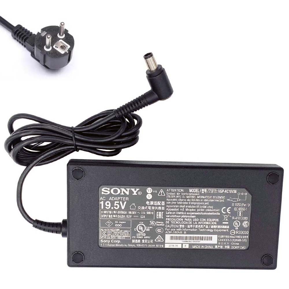 19.5V 9.2A 180W Sony 6.5mm 4.4mm Netzteil Ladegerät